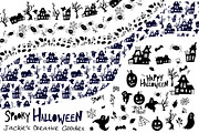 Spooky Halloween: Hand Drawn Set, an Illustration by Jackie's Creative Goodies (Thumbnail 2 of 2)