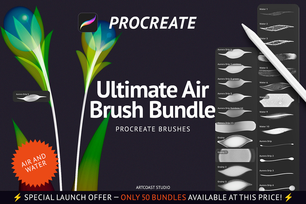 Ultimate Air Brush Bundle, a Brush Add-On by Spasibenko Art (Photo 14 of 15)