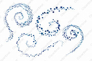 Navy Blue Celestial Star Trails, an Illustration by ClipartBrat Graphics (Thumbnail 4 of 4)