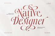 Native Designer - Delicate Serif, a Serif Font by Sarid Ezra (Thumbnail 1 of 9)