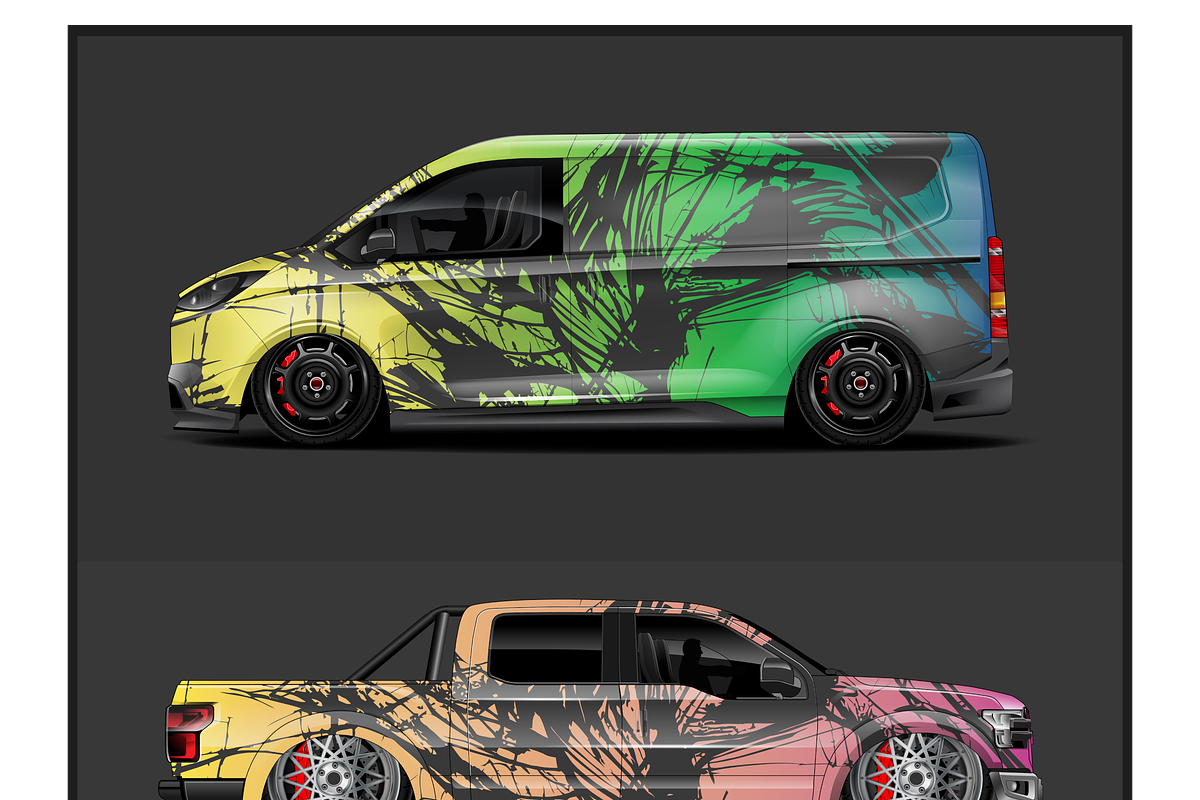 Bold Pickup Truck Wrap Design, a Transportation Illustration by CarWrap design (Photo 1 of 3)