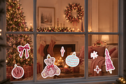 Cherry Pink Christmas Watercolor Set, a Decorative Illustration by Karma (Thumbnail 6 of 8)
