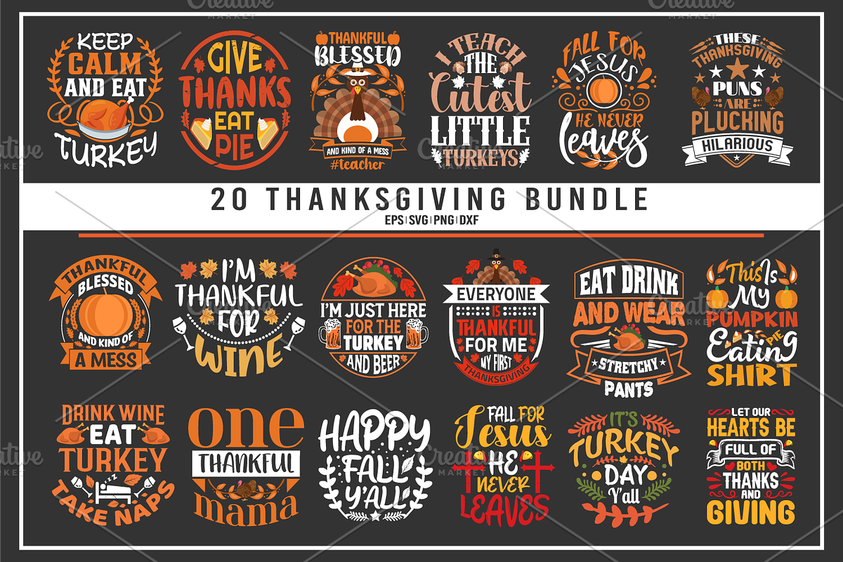 thanksgiving quotes bunde, a Background Graphic by Uniquesvg99 (Photo 1 of 5)