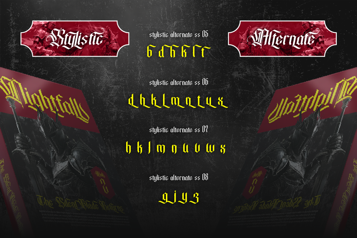 Bathory, a Blackletter Font by Burntilldead (Photo 10 of 12)
