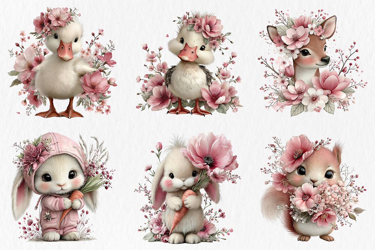 Spring Animals Clipart, an Animal Illustration by Libby Wishes (Photo 3 of 4)