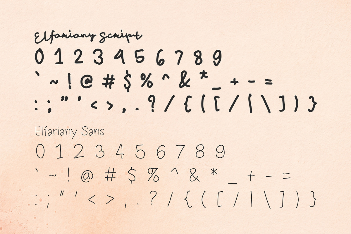 Elfariany Duo - Script & Sans-Serif, a Script Font by Lettertype Studio (Photo 13 of 14)