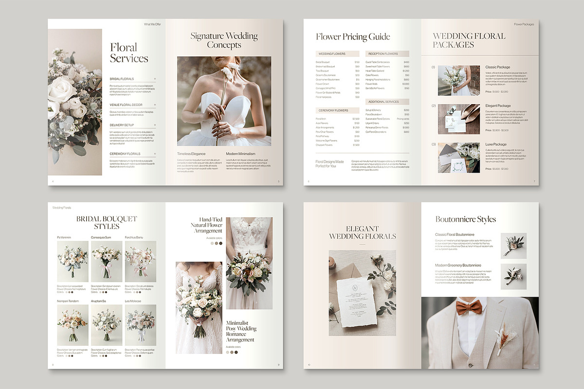 Florist Catalog & Brochure Template, a Brochure Template by BrandPacks (Photo 3 of 5)
