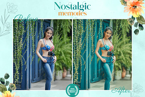 7 Nostalgic Cyan Lightroom Presets