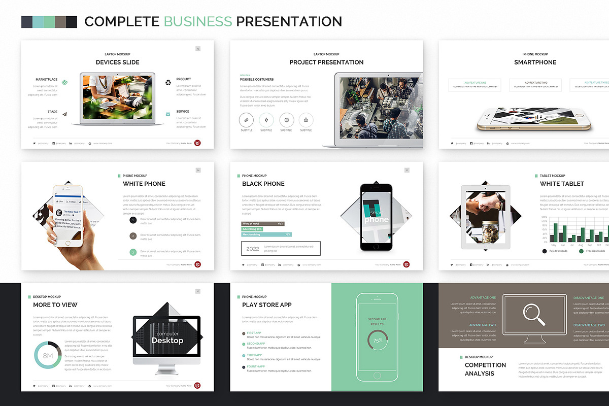 Complete Business Powerpoint Templat, a Presentation Template by Zacomic Studios (Photo 20 of 32)