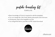 Black Canva YouTube Branding Kit, a Social Media Template by Studio Eburnean (Thumbnail 6 of 6)
