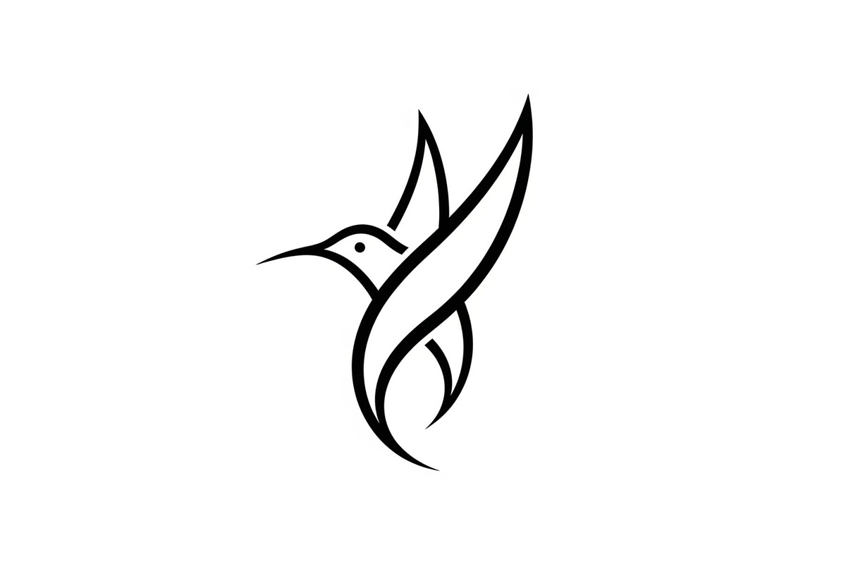 Hummingbird Line Art SVG Bundle, an Illustration by yasushie (Photo 17 of 31)