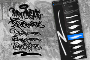 Brush Graffiti Flares Procreate Vol4