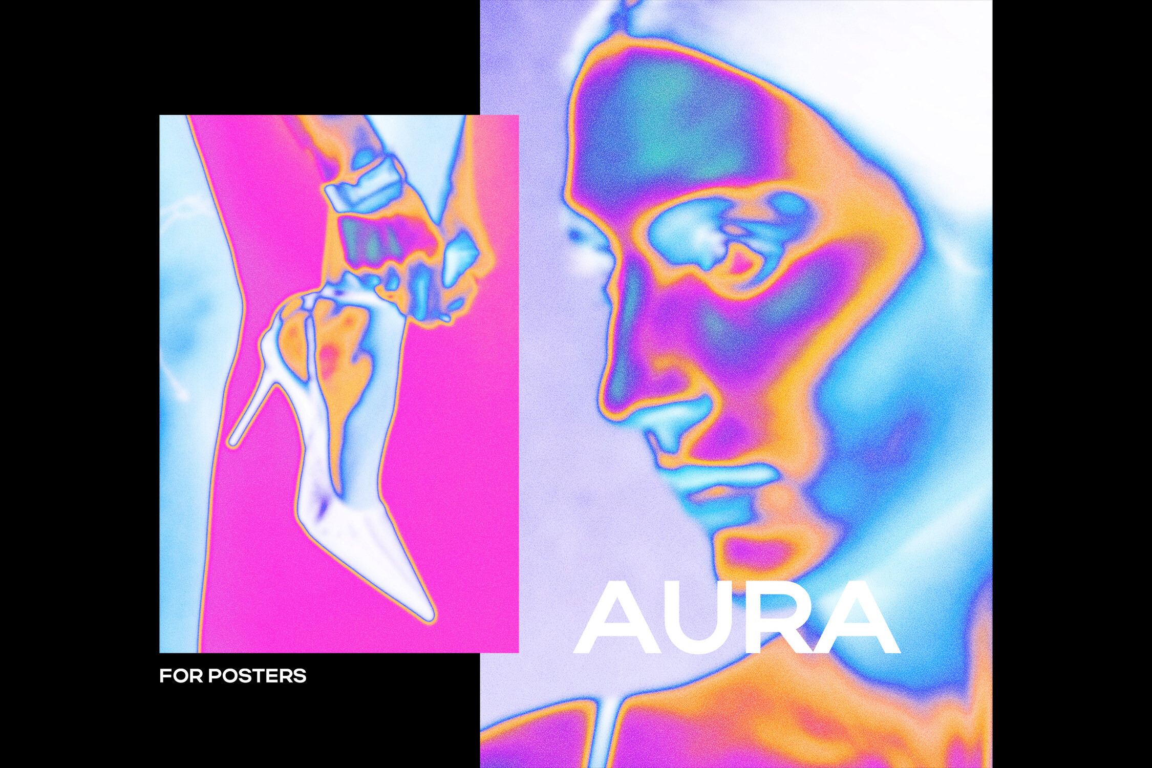 Thermal Imager Aura Poster Effect, a Layer Style Add-On by Design Squad