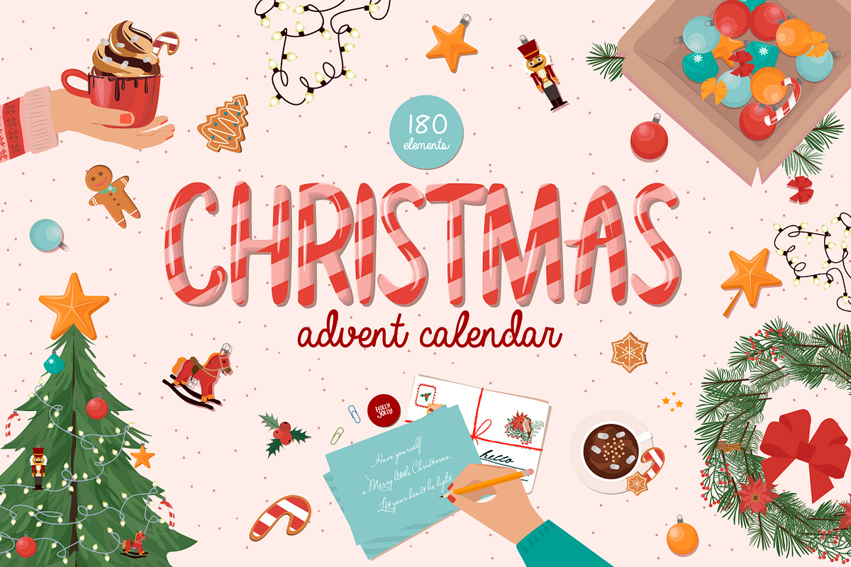 Christmas Advent Calendar, a Seasonal Illustration by Mio Buono (Photo 1 of 11)