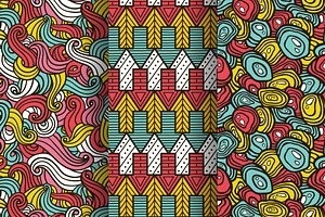 10 Seamless Hand Drawn Pattern