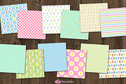 Happy Easter digital paper, a Pattern Graphic by PolpoDesign