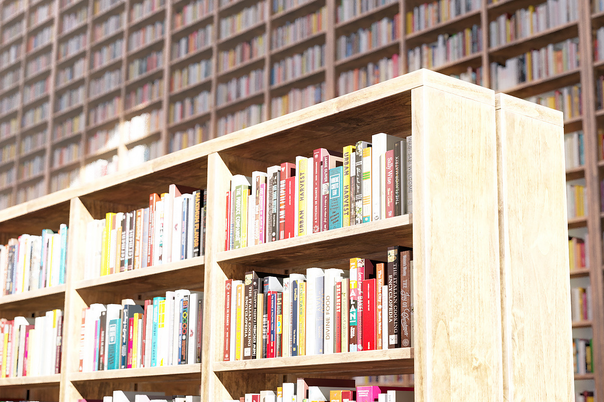 Book shelves, a Furniture 3D Model by happy brush (Photo 7 of 9)