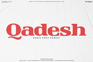 Qadesh - Serif Font Family