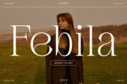Febila - Elegant Serif Font, a Serif Font by Craft Supply Co. (Thumbnail 1 of 8)