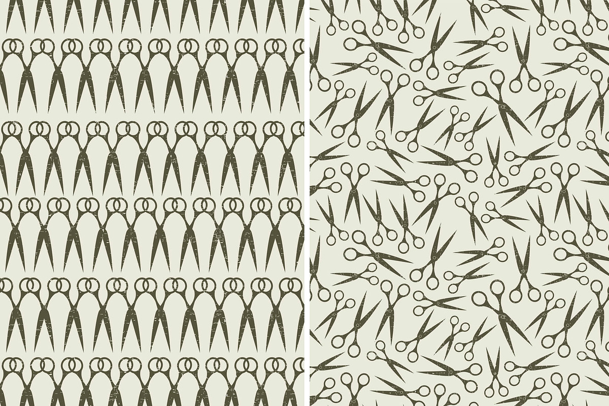 Vintage labels with scissoer preview 5