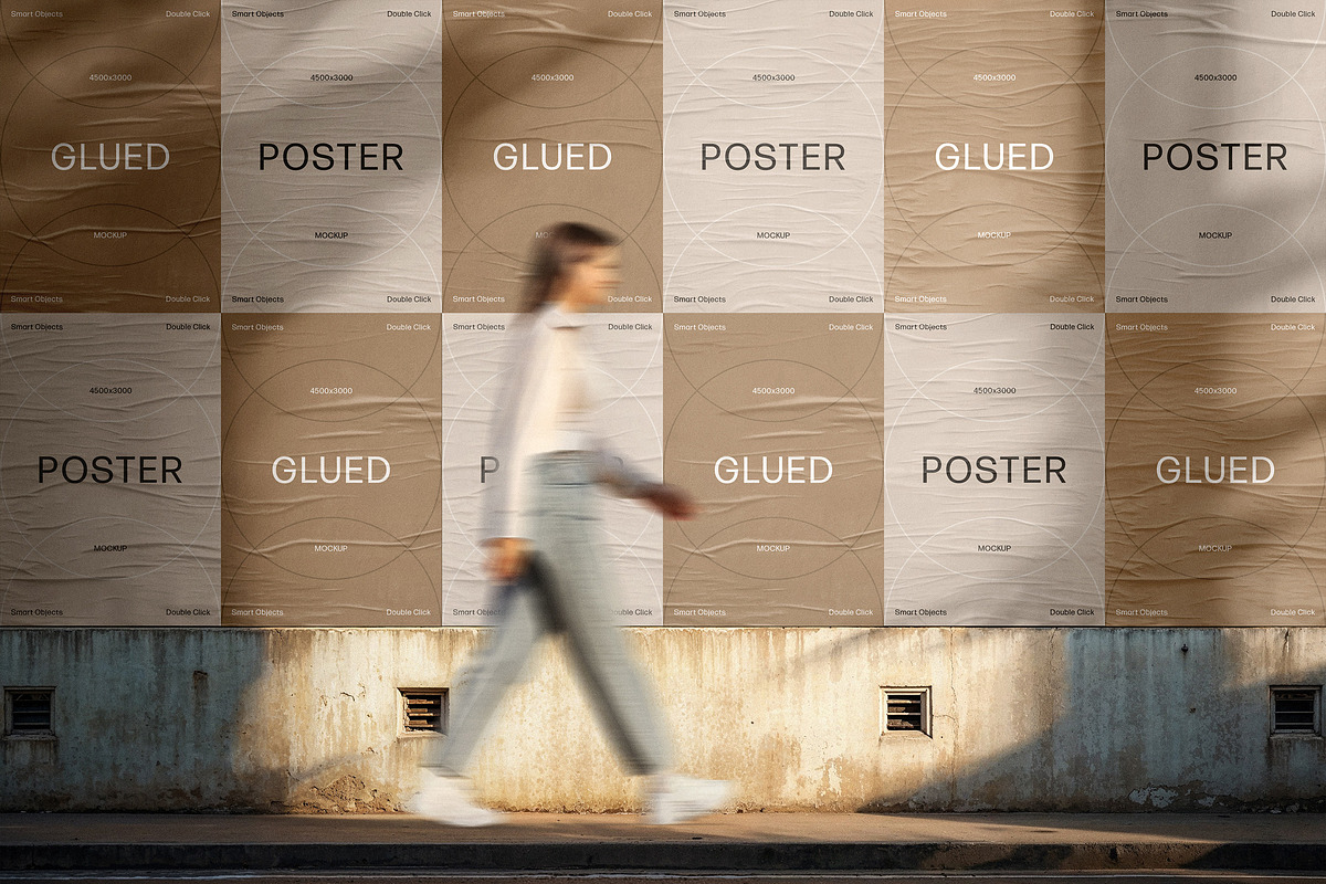 Outdoor Glued Posters Mockup, an Advertising Mockup by Design Squad (Photo 1 of 4)
