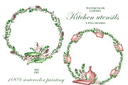 Kitchen watercolor set. Cookbook, an Illustration by SabinaWatercolorArt (Thumbnail 8 of 16)