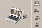 Laptop Mockup, a Device Mockup by graphicsecond (Thumbnail 1 of 6)