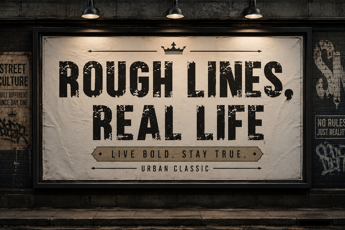 Built Grunge - Distressed Font, a Sans Serif Font by Limited.studio (Photo 3 of 6)