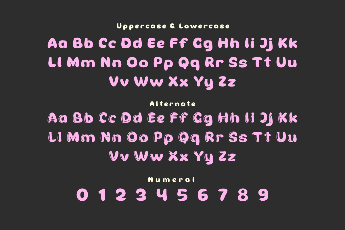 Theren - Bubble Display Font, a Sans Serif Font by twinstd (Photo 4 of 10)