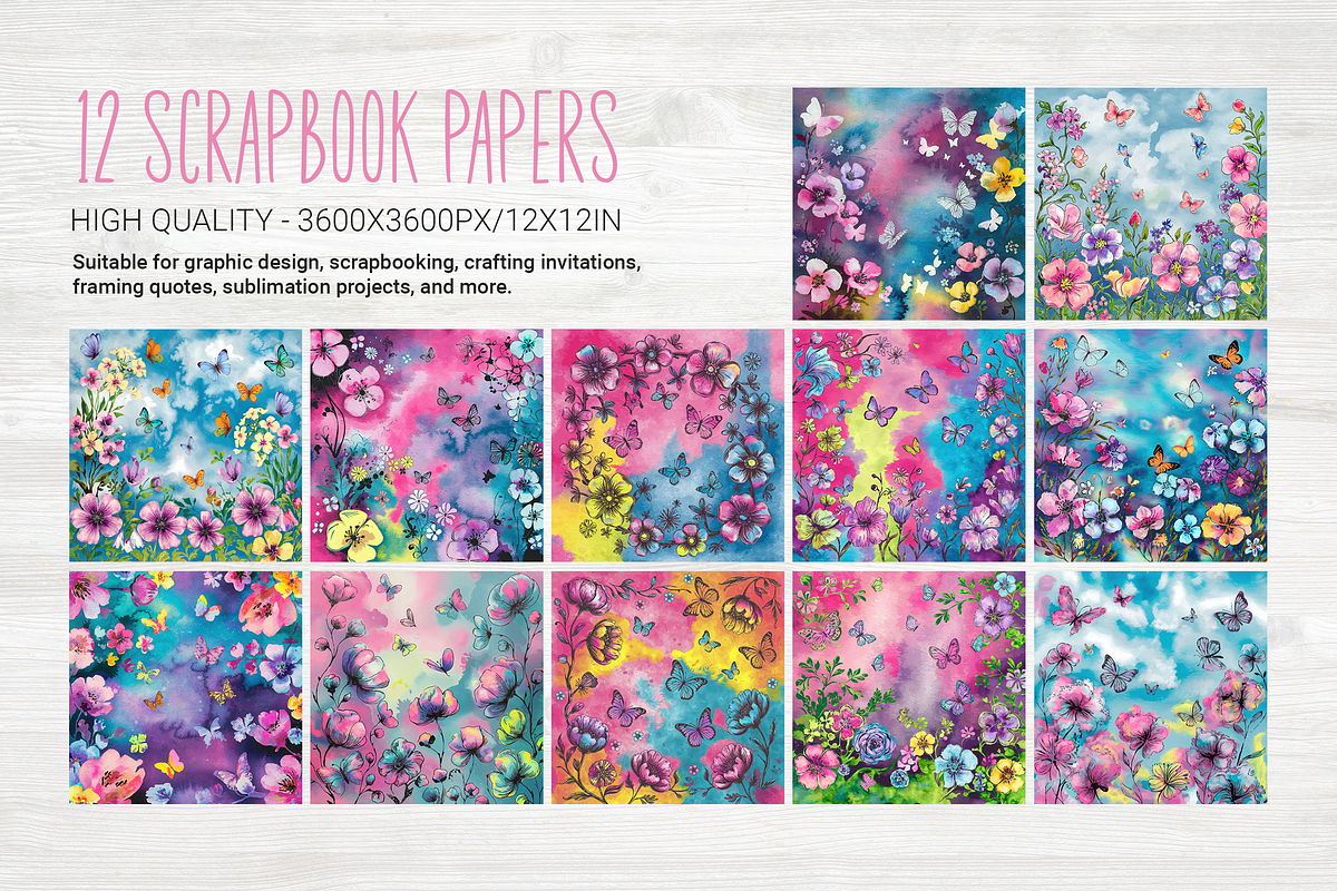 Whimsical Meadow, a Background Graphic by Curve Design (Photo 5 of 7)