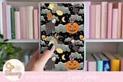 Magical Halloween Night Seamless, a Pattern Graphic by CpSnowy (Thumbnail 4 of 5)