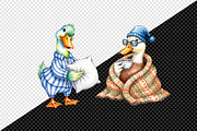 Quirky Duck Sublimation Clipart, an Illustration by Creative Art (Thumbnail 4 of 9)