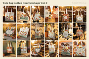Tote Bag Golden Hour Mockups Vol. 2, a Merchandise Mockup by Motion-Box (Thumbnail 3 of 4)