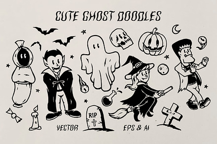 Cute Ghost Doodle