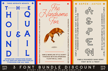 Pilgrim Font Collection Bundle