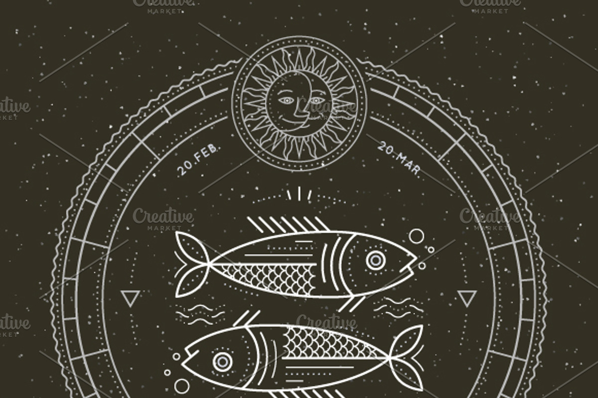 ♓ Pisces Zodiac Symbol, an Object Graphic by painterr (Photo 2 of 2)