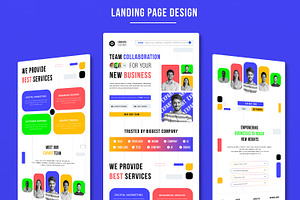 Corporate Landing Page, a Landing Page Template by MightyDesign