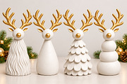 Christmas Reindeer Decor 3D STL, a Scene 3D Model by Layerology (Thumbnail 2 of 4)