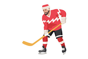 Ice hockey player. Athletes in, a Sport Illustration by Things for designers