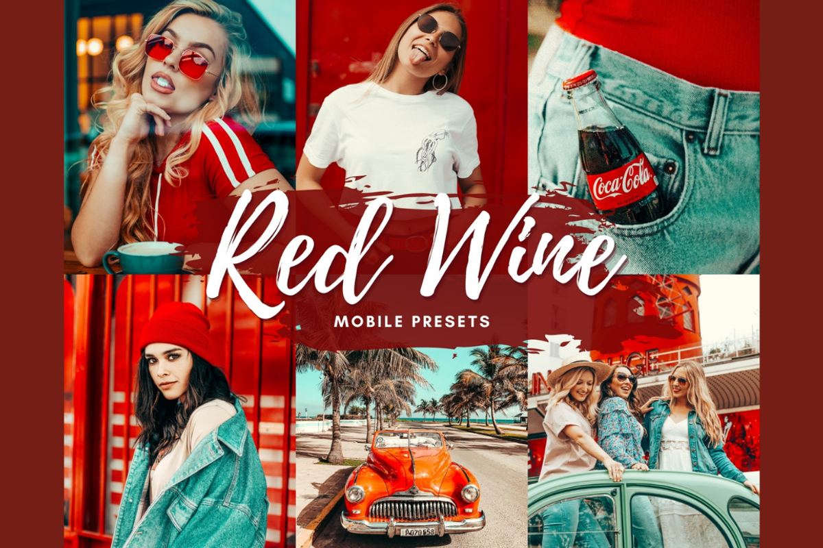 RED WINE Mobile Lightroom Presets, an Action Add-On by 123PRESETS.COM (Photo 1 of 10)