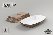 Paper Takeout Trays Packaging Mockup, a Packaging Mockup by INCDesign (Thumbnail 3 of 10)