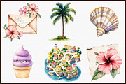 Ephemera Summer Clipart, an Illustration by Sublimation Artist (Thumbnail 3 of 6)