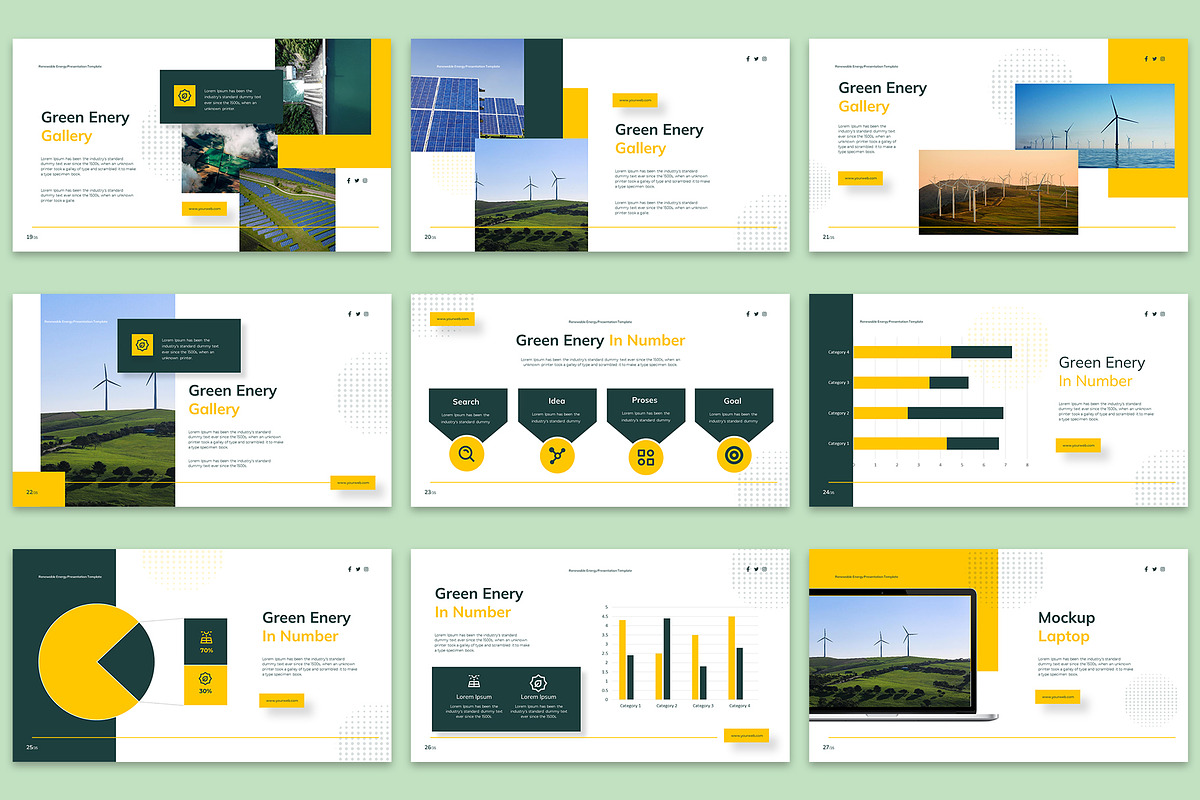 Renewable Energy Powerpoint Template, a Presentation Template by Jaruka