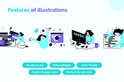 Web Development Concept Set Vector, an Object Graphic by 35lab (Thumbnail 3 of 6)