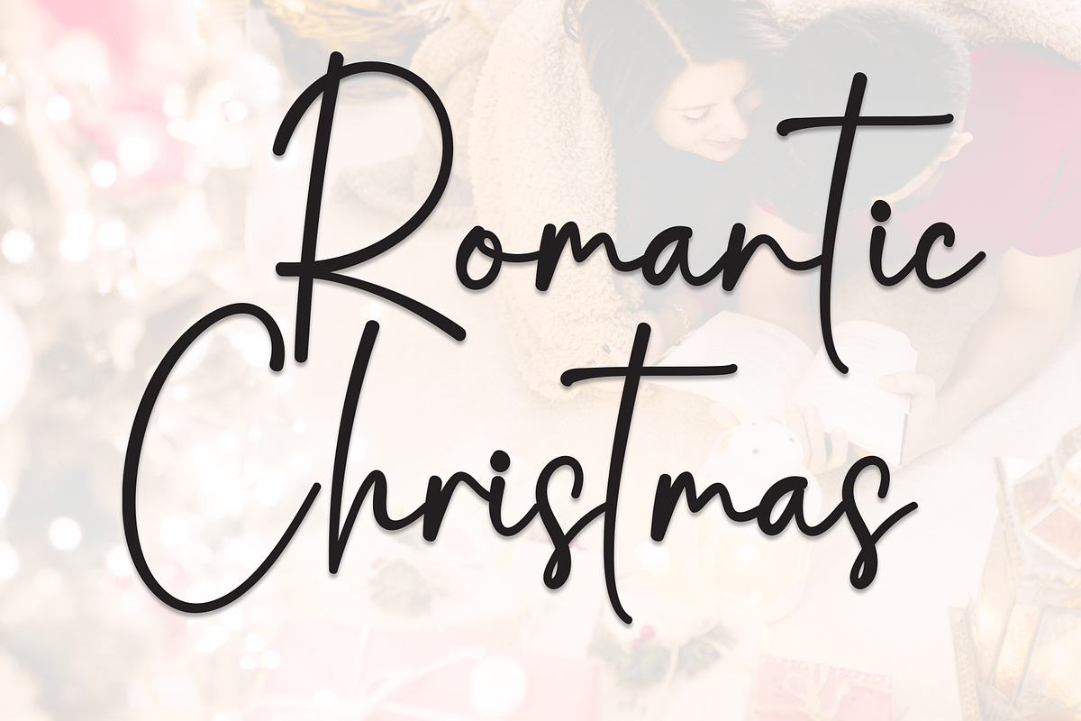 Romantic Christmas | Script Font, a Handwritten Font by Scratchones (Photo 1 of 8)