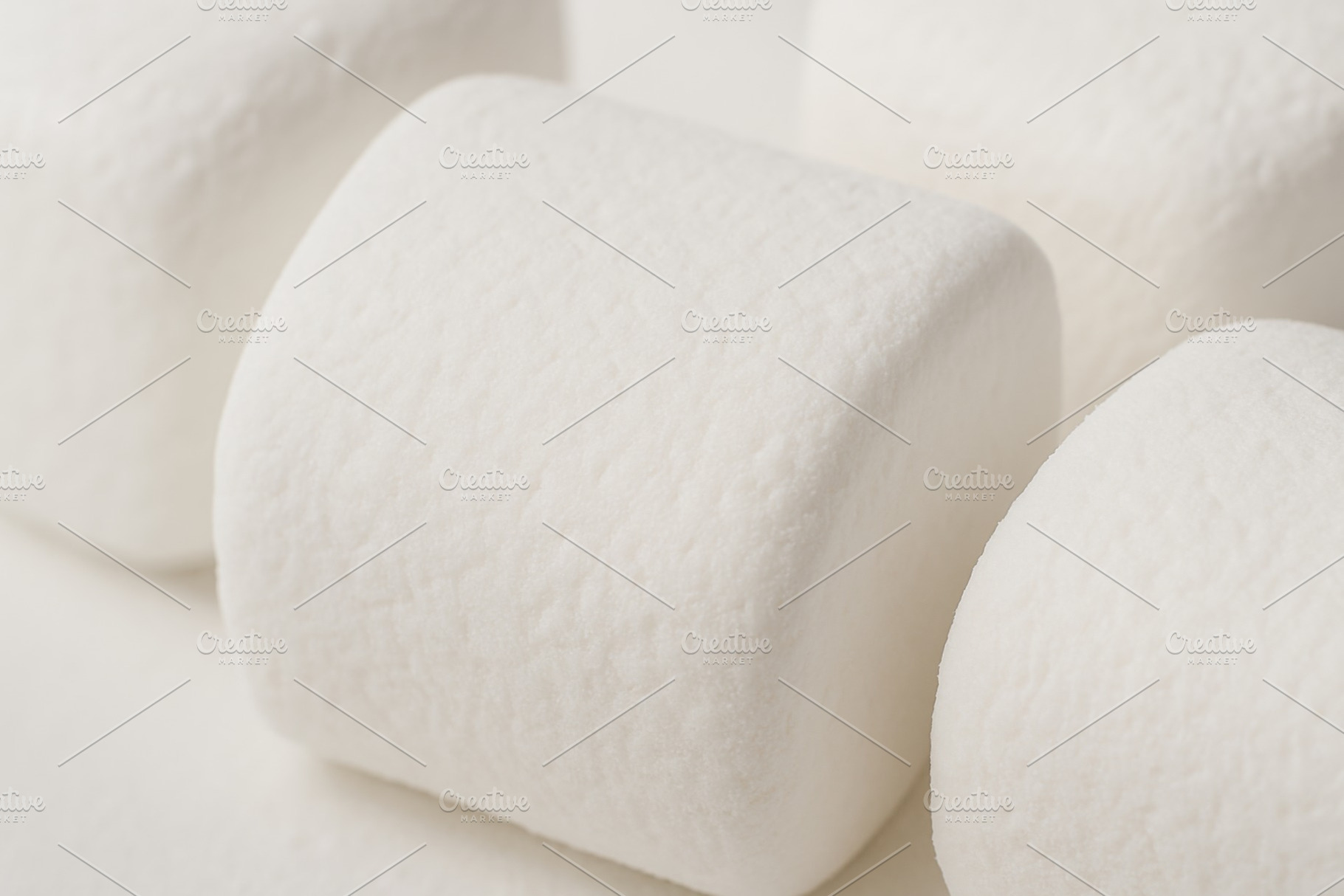 Marshmallows close-up texture in soft white color, perfect for w, a Photo by Dvoevnore photos