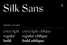 Silk Sans - 6 font family