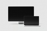 Laptop & Monitor Mockup, a Device Mockup by zpackcreative (Thumbnail 2 of 4)