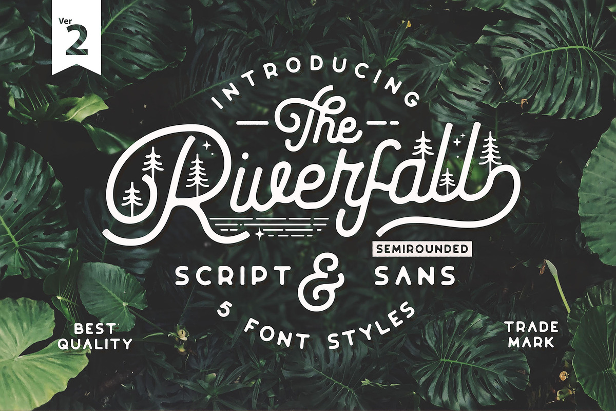Riverfall SemiRounded Typeface Ver.2