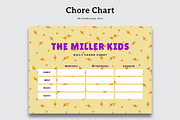 Daily Chore Chart For Kids, a Stationery Template by Amit Debnath (Thumbnail 1 of 2)